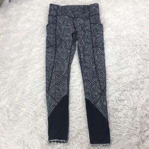 Lululemon Tight Stuff Tight II (25") Formation Alpine White Black